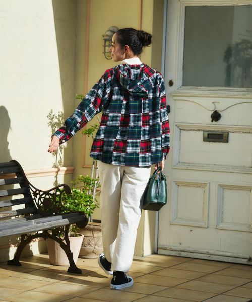 CARA O CRUZ / キャラ・オ・クルス シャツ・ブラウス | チェック柄フーデッド羽織ブラウス【CoC by CARA O CRUZ】 | 詳細20