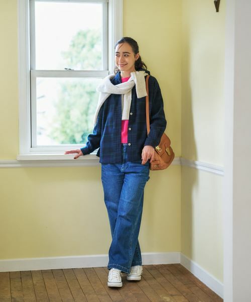 CARA O CRUZ / キャラ・オ・クルス シャツ・ブラウス | チェック柄フーデッド羽織ブラウス【CoC by CARA O CRUZ】 | 詳細22