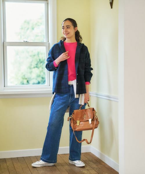 CARA O CRUZ / キャラ・オ・クルス シャツ・ブラウス | チェック柄フーデッド羽織ブラウス【CoC by CARA O CRUZ】 | 詳細24