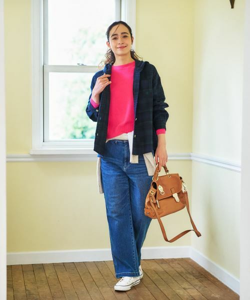 CARA O CRUZ / キャラ・オ・クルス シャツ・ブラウス | チェック柄フーデッド羽織ブラウス【CoC by CARA O CRUZ】 | 詳細26