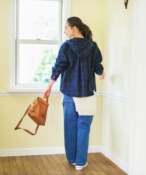 CARA O CRUZ / キャラ・オ・クルス シャツ・ブラウス | チェック柄フーデッド羽織ブラウス【CoC by CARA O CRUZ】 | 詳細27