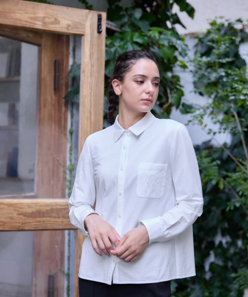 CARA O CRUZ / キャラ・オ・クルス シャツ・ブラウス | ポケット刺繍ブラウス【CoC by CARA O CRUZ】 | 詳細1