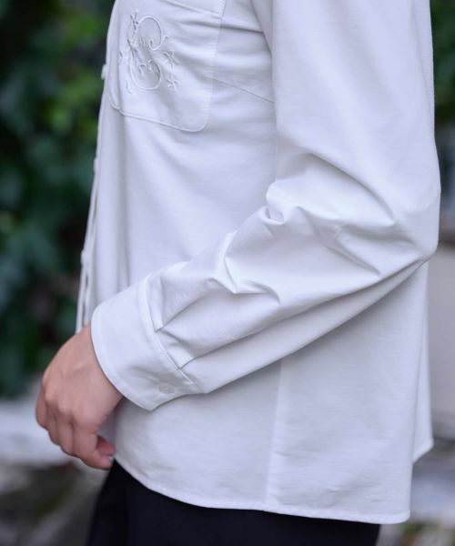 CARA O CRUZ / キャラ・オ・クルス シャツ・ブラウス | ポケット刺繍ブラウス【CoC by CARA O CRUZ】 | 詳細17