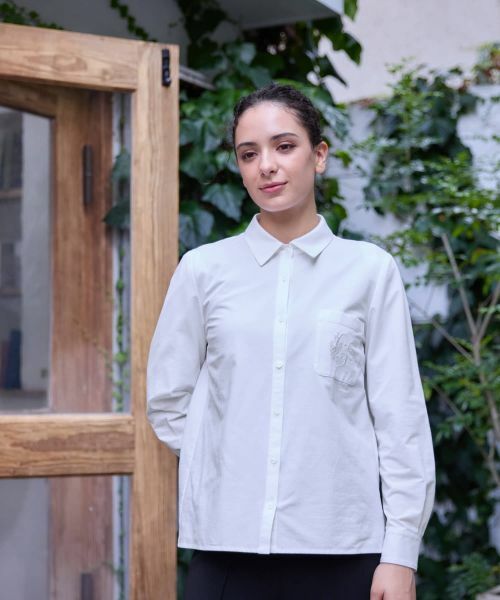 CARA O CRUZ / キャラ・オ・クルス シャツ・ブラウス | ポケット刺繍ブラウス【CoC by CARA O CRUZ】 | 詳細2