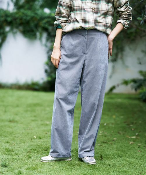 CARA O CRUZ/キャラ・オ・クルス コーデュロイパンツ【CoC by CARA O CRUZ】 スカイブルー 11(L)