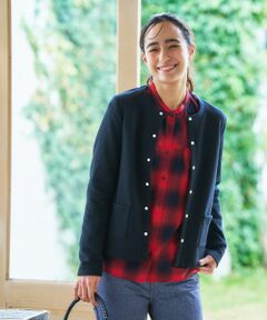 CARA O CRUZ / キャラ・オ・クルス その他アウター | ラメスウェットハオリ【CoC by CARA O CRUZ】