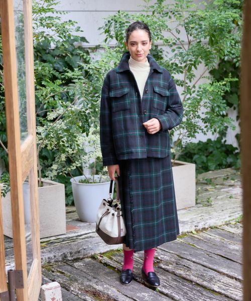 CARA O CRUZ / キャラ・オ・クルス ミニ・ひざ丈スカート | 4WAY チェック柄ラップスカート | 詳細23