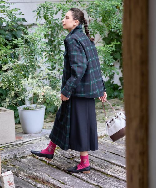 CARA O CRUZ / キャラ・オ・クルス ミニ・ひざ丈スカート | 4WAY チェック柄ラップスカート | 詳細25