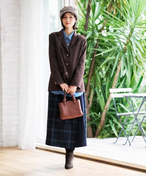 CARA O CRUZ / キャラ・オ・クルス ミニ・ひざ丈スカート | 4WAY チェック柄ラップスカート | 詳細27