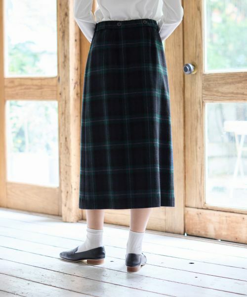 CARA O CRUZ / キャラ・オ・クルス ミニ・ひざ丈スカート | 4WAY チェック柄ラップスカート | 詳細3