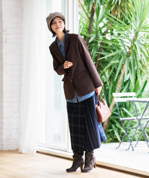 CARA O CRUZ / キャラ・オ・クルス ミニ・ひざ丈スカート | 4WAY チェック柄ラップスカート | 詳細30