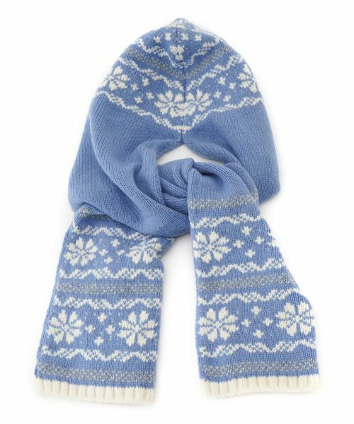 CARA O CRUZ / キャラ・オ・クルス マフラー・ショール・スヌード・ストール | ノルディック柄フーデットマフラー | 詳細10