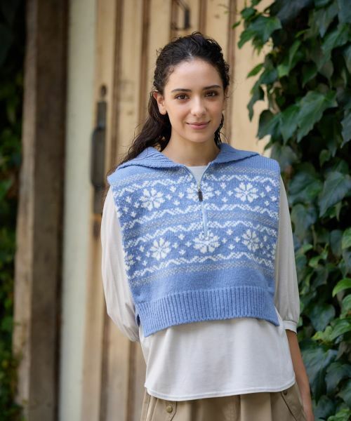 CARA O CRUZ / キャラ・オ・クルス マフラー・ショール・スヌード・ストール | ノルディック柄のネックウエア | 詳細1