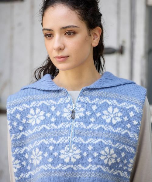 CARA O CRUZ / キャラ・オ・クルス マフラー・ショール・スヌード・ストール | ノルディック柄のネックウエア | 詳細11