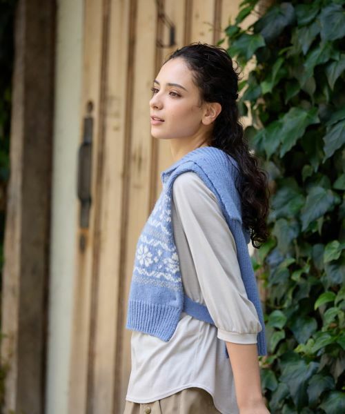 CARA O CRUZ / キャラ・オ・クルス マフラー・ショール・スヌード・ストール | ノルディック柄のネックウエア | 詳細2