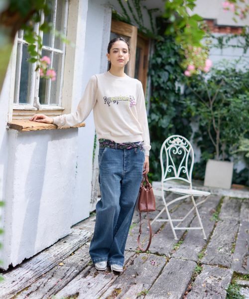 CARA O CRUZ / キャラ・オ・クルス ニット・セーター | 音符刺繍ニット【ZEGNA BARUFFA】 | 詳細17