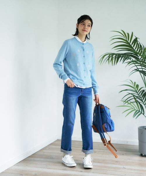 CARA O CRUZ / キャラ・オ・クルス カーディガン・ボレロ | 雪柄ニットカーディガン【ZEGNA BARUFFA】 | 詳細23