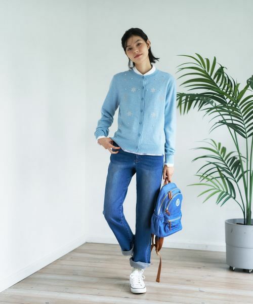 CARA O CRUZ / キャラ・オ・クルス カーディガン・ボレロ | 【質感のいい】雪柄ニットカーディガン【ZEGNA BARUFFA】 | 詳細26