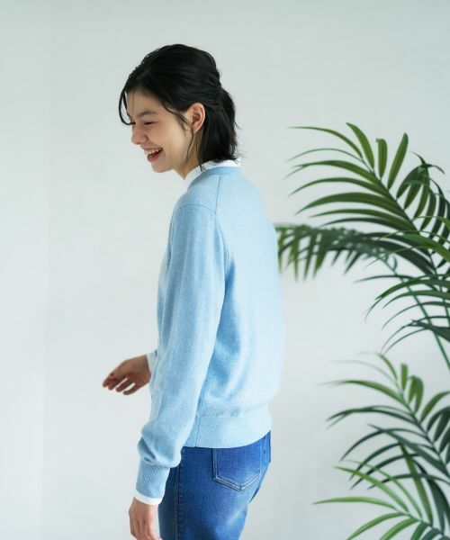 CARA O CRUZ / キャラ・オ・クルス カーディガン・ボレロ | 【質感のいい】雪柄ニットカーディガン【ZEGNA BARUFFA】 | 詳細8