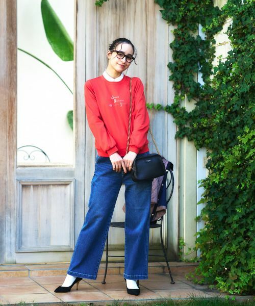 CARA O CRUZ / キャラ・オ・クルス カットソー | 刺繍クルーネックカットソー【CoC by CARA O CRUZ】 | 詳細13