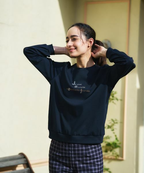 CARA O CRUZ / キャラ・オ・クルス カットソー | 刺繍クルーネックカットソー【CoC by CARA O CRUZ】 | 詳細5