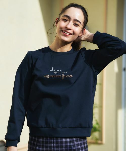 CARA O CRUZ / キャラ・オ・クルス カットソー | 刺繍クルーネックカットソー【CoC by CARA O CRUZ】 | 詳細6