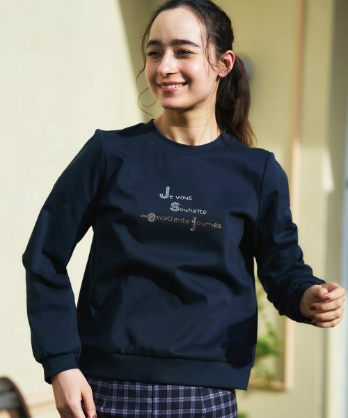 CARA O CRUZ / キャラ・オ・クルス カットソー | 刺繍クルーネックカットソー【CoC by CARA O CRUZ】 | 詳細7