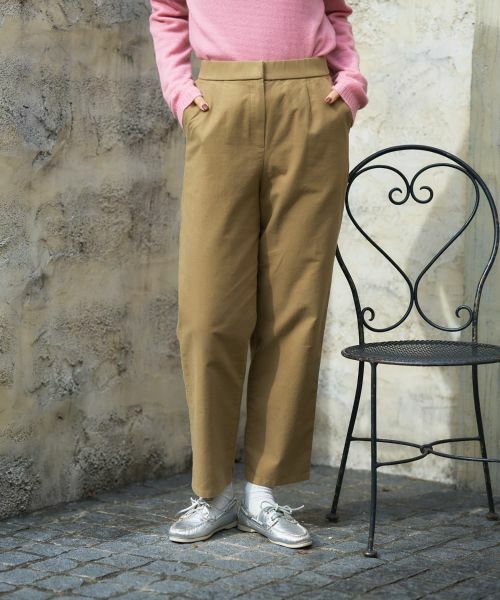 CARA O CRUZ / キャラ・オ・クルス その他パンツ | 洗える ワイドテーパードパンツ【CoC by CARA O CRUZ】 | 詳細1