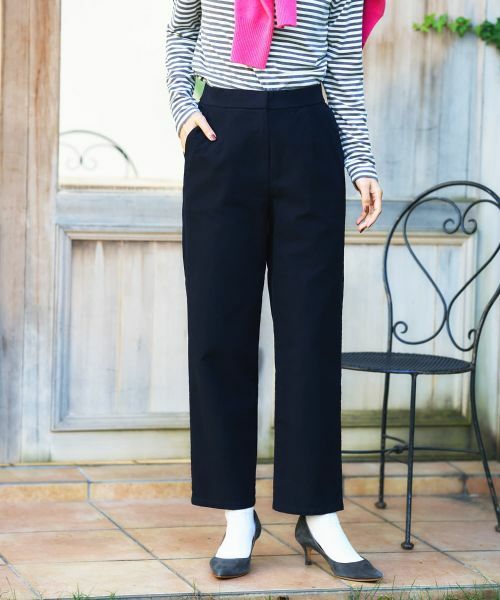 CARA O CRUZ / キャラ・オ・クルス その他パンツ | 洗える ワイドテーパードパンツ【CoC by CARA O CRUZ】 | 詳細4