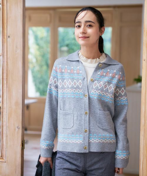 CARA O CRUZ / キャラ・オ・クルス カーディガン・ボレロ | ノルディック柄カーディガン | 詳細2