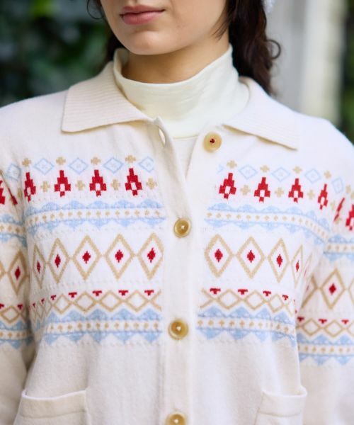 CARA O CRUZ / キャラ・オ・クルス カーディガン・ボレロ | ノルディック柄カーディガン | 詳細25