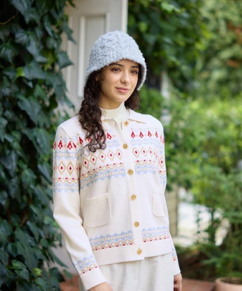 CARA O CRUZ / キャラ・オ・クルス カーディガン・ボレロ | ノルディック柄カーディガン | 詳細5