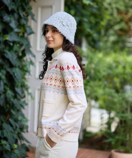 CARA O CRUZ / キャラ・オ・クルス カーディガン・ボレロ | ノルディック柄カーディガン | 詳細7