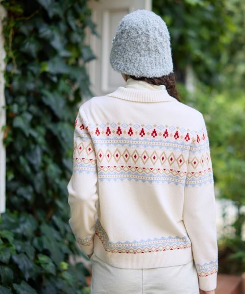 CARA O CRUZ / キャラ・オ・クルス カーディガン・ボレロ | ノルディック柄カーディガン | 詳細8