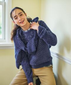 CARA O CRUZ / キャラ・オ・クルス ニット・セーター | スノーフレーク柄シャギーニット