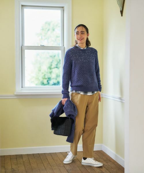 CARA O CRUZ / キャラ・オ・クルス ニット・セーター | スノーフレーク柄シャギーニット | 詳細20