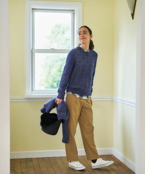 CARA O CRUZ / キャラ・オ・クルス ニット・セーター | スノーフレーク柄シャギーニット | 詳細21