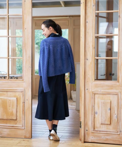 CARA O CRUZ / キャラ・オ・クルス カーディガン・ボレロ | スノーフレーク柄シャギーカーディガン | 詳細21