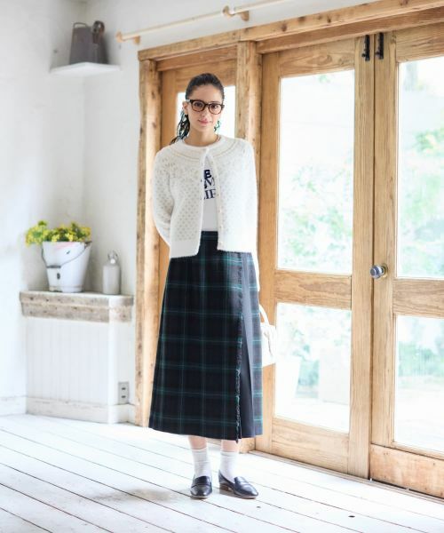 CARA O CRUZ / キャラ・オ・クルス カーディガン・ボレロ | スノーフレーク柄シャギーカーディガン | 詳細26