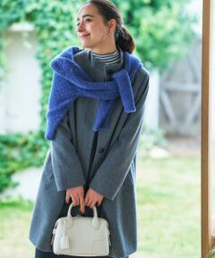 CARA O CRUZ / キャラ・オ・クルス その他アウター | スタンドカラーミドル丈コート