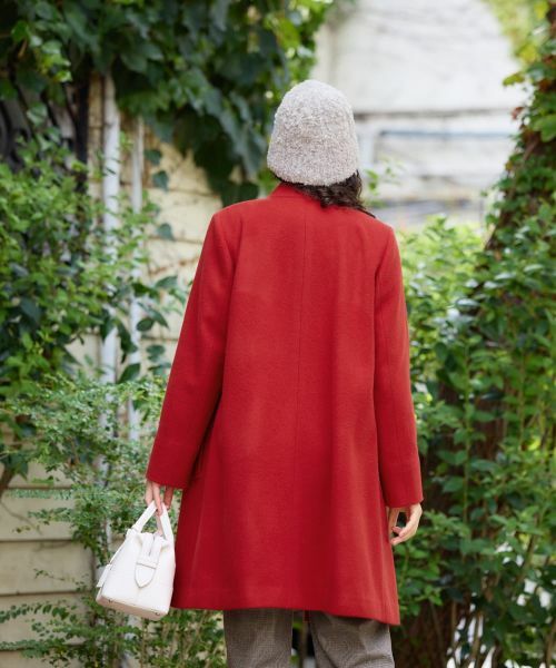 CARA O CRUZ / キャラ・オ・クルス その他アウター | スタンドカラーミドル丈コート | 詳細14