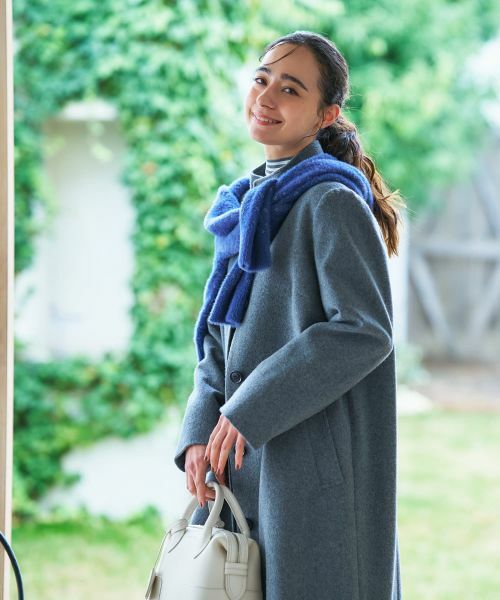 CARA O CRUZ / キャラ・オ・クルス その他アウター | スタンドカラーミドル丈コート | 詳細2