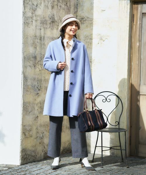 CARA O CRUZ / キャラ・オ・クルス その他アウター | スタンドカラーミドル丈コート | 詳細25