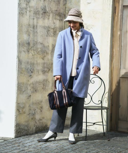 CARA O CRUZ / キャラ・オ・クルス その他アウター | スタンドカラーミドル丈コート | 詳細26