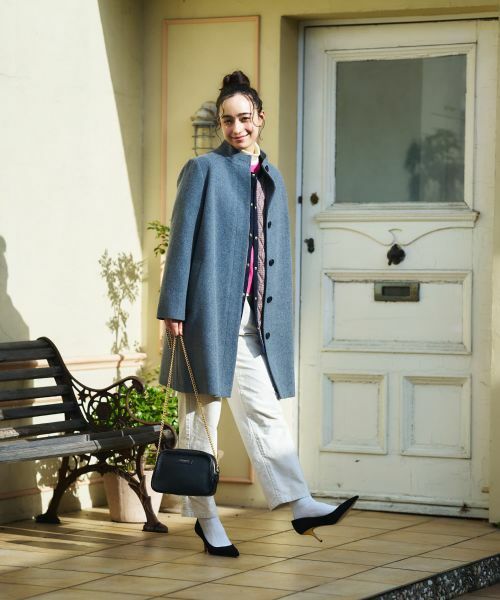 CARA O CRUZ / キャラ・オ・クルス その他アウター | スタンドカラーミドル丈コート | 詳細27