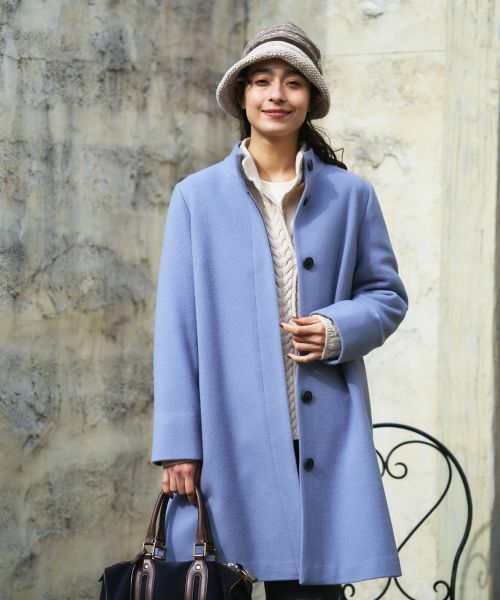 CARA O CRUZ / キャラ・オ・クルス その他アウター | スタンドカラーミドル丈コート | 詳細8