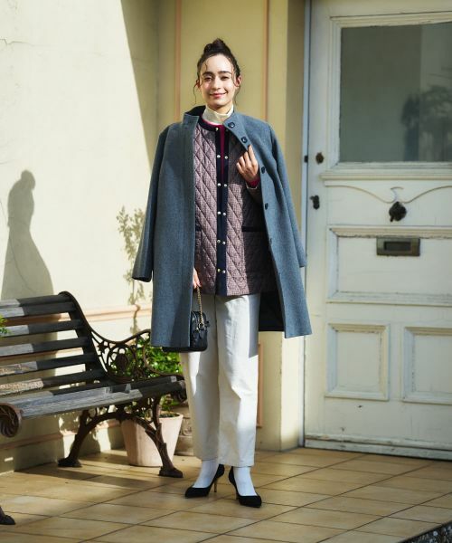 CARA O CRUZ / キャラ・オ・クルス その他アウター | スタンドカラーミドル丈コート | 詳細28