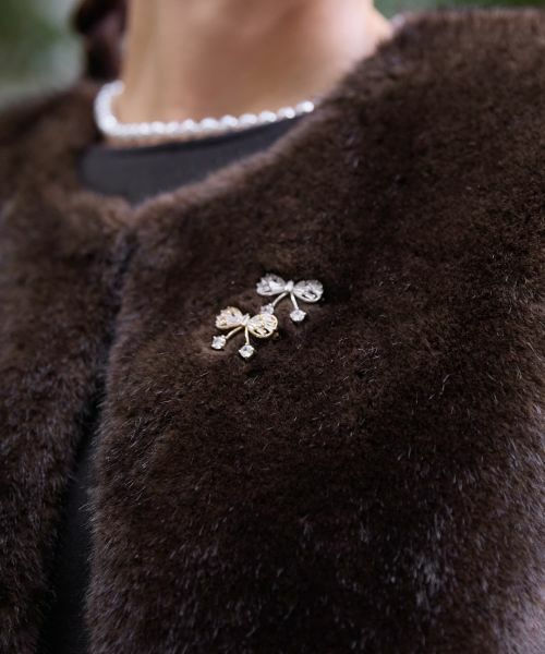 CARA O CRUZ / キャラ・オ・クルス ブローチ・コサージュ | リボンブローチ | 詳細9