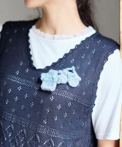 CARA O CRUZ / キャラ・オ・クルス ブローチ・コサージュ | ニット＆ミトンモチーフブローチ
