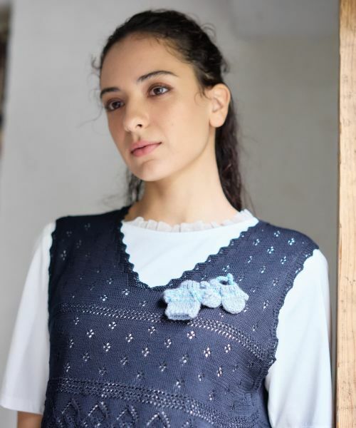 CARA O CRUZ / キャラ・オ・クルス ブローチ・コサージュ | ニット＆ミトンモチーフブローチ | 詳細1